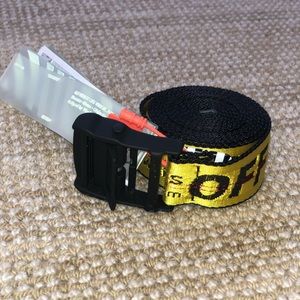 NWT Off-White Industrial Belt (Yellow)